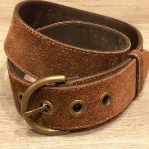 Coach Suede Leather Waist Belt